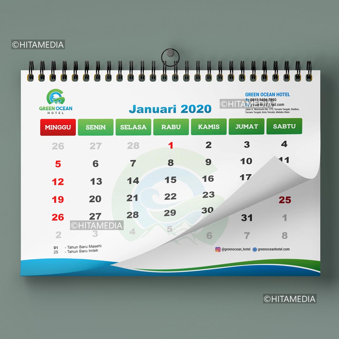 portofolio Cetak Kalender Dinding 2021