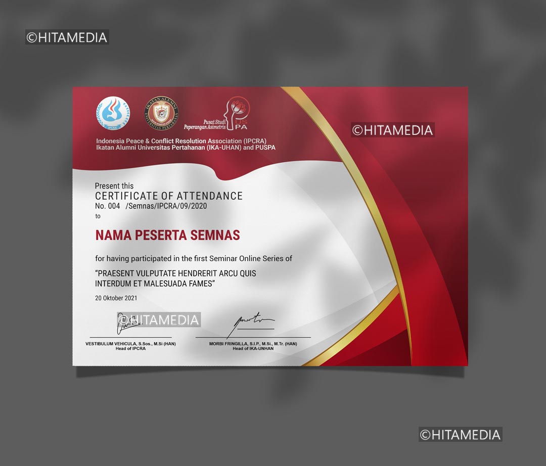 portofolio Cetak Sertifikat Satuan Bandung